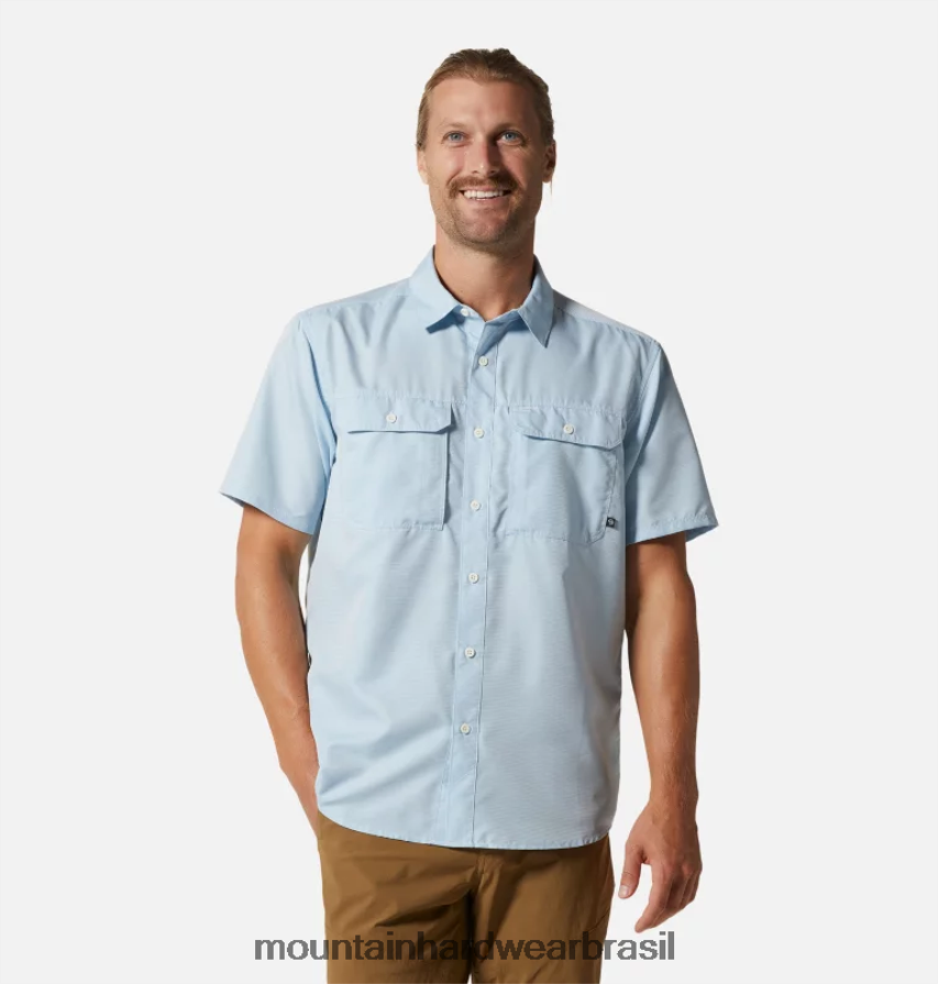 cambraia azul homens Mountain Hardwear camisa canyon manga curta topos AD28F6326 cambraia azul homens Mountain Hardwear camisa canyon manga curta topos AD28F6326