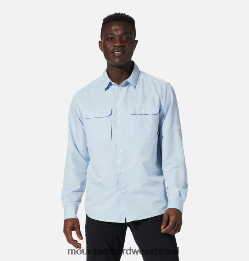 cambraia azul homens Mountain Hardwear camisa manga longa canyon topos AD28F6325 cambraia azul homens Mountain Hardwear camisa manga longa canyon topos AD28F6325