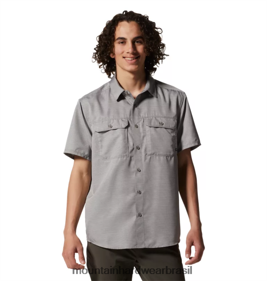 manta cinza homens Mountain Hardwear camisa canyon manga curta topos AD28F6327 manta cinza homens Mountain Hardwear camisa canyon manga curta topos AD28F6327