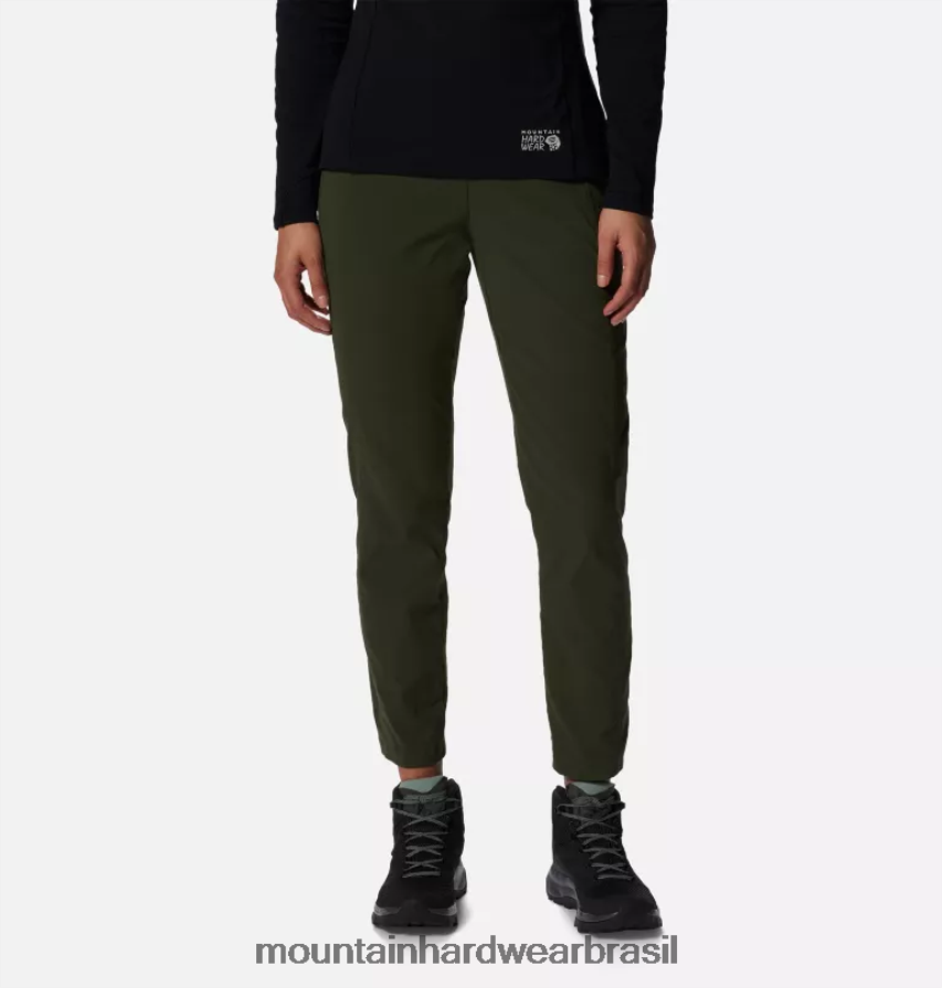excedente verde mulheres Mountain Hardwear calça cano alto cintura alta dynama partes inferiores AD28F6569 excedente verde mulheres Mountain Hardwear calça cano alto cintura alta dynama partes inferiores AD28F6569