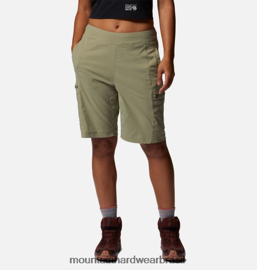 louva-a-deus verde mulheres Mountain Hardwear bermuda cintura alta dynama partes inferiores AD28F6573 louva-a-deus verde mulheres Mountain Hardwear bermuda cintura alta dynama partes inferiores AD28F6573